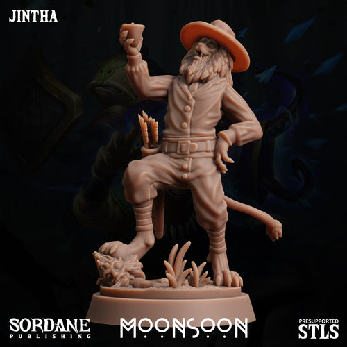 3D Printed Sordane Publishing Jintha Moonsoon 28 32mm D&D