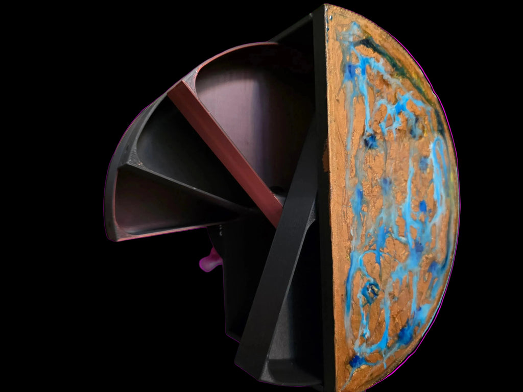 Kinetic Spiral Jewelry Chest | Handcrafted Artisan Resin & Magnetic Catch